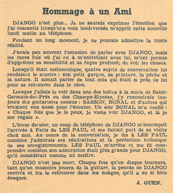 Tribute to Django Reinhardt