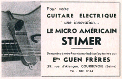 Première publicité dans la revue <i>Jazz Hot</i>